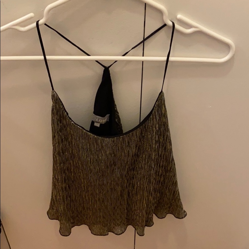 Cute sexy shiny going out top racer back